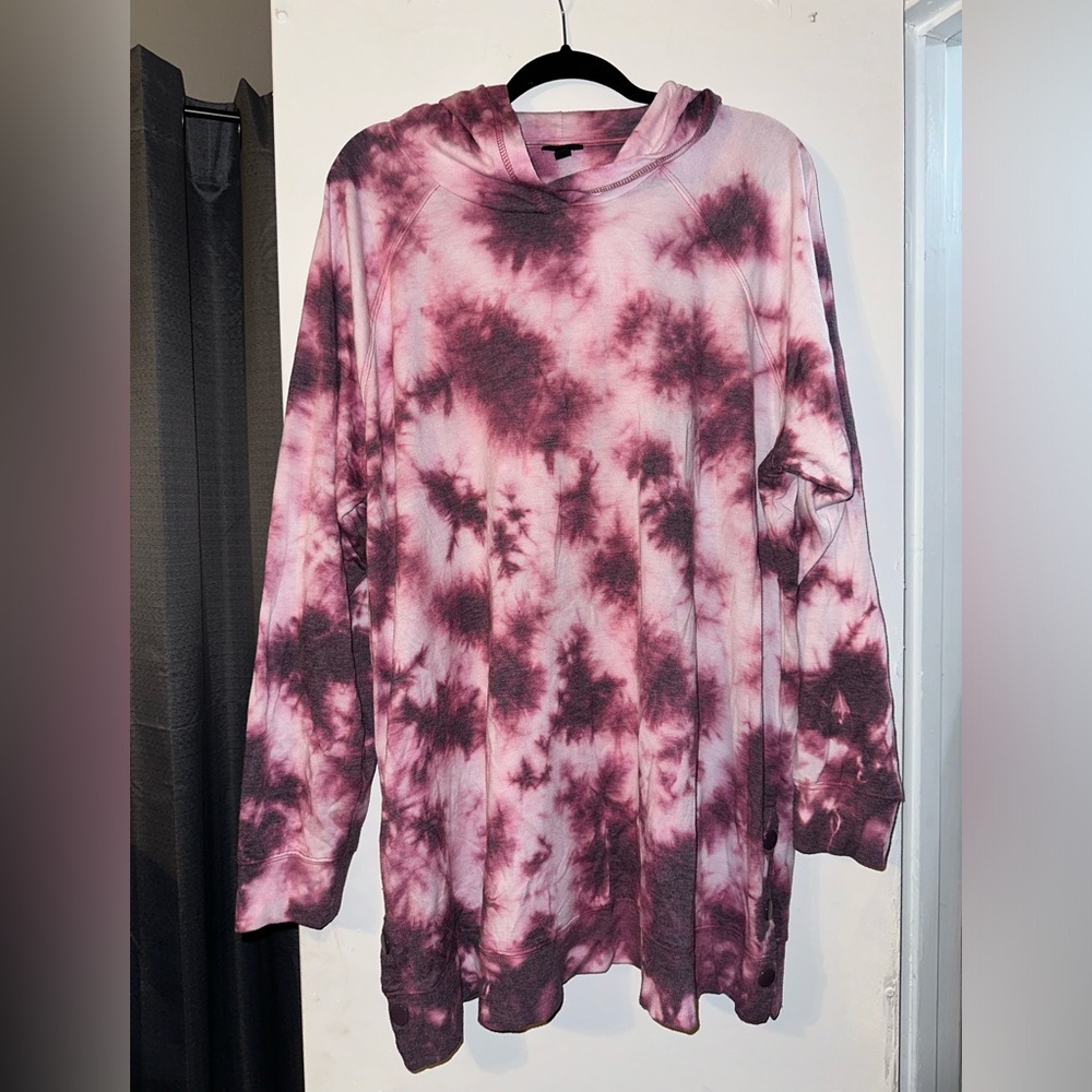 Pink tie dye long sleeve